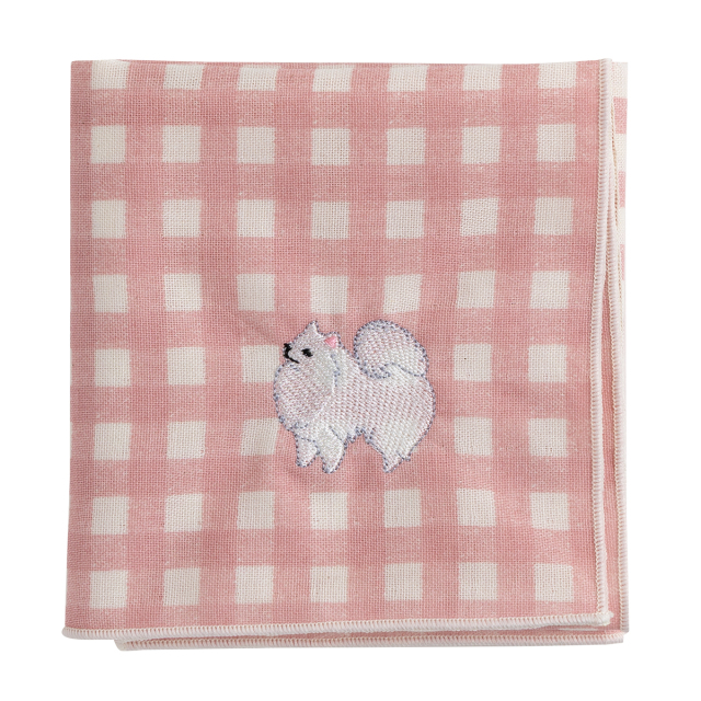 KY28-1162／ガーゼハンカチ／日本スピッツ