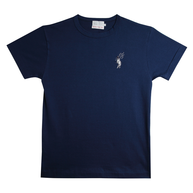 KY54-677W／Tシャツ（紺）／猫