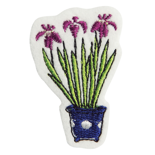 KYWS-75B／ワッペン／菖蒲